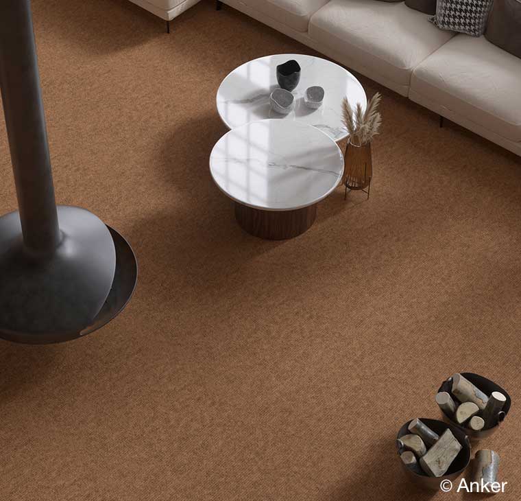 Teppichboden in braun - flauschig und warm Teppichboden in braun - flauschig und warm